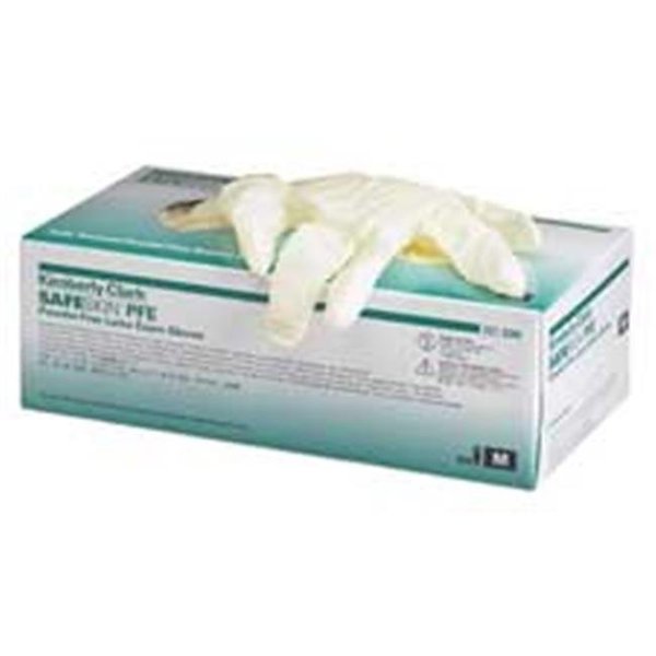 Kimberly-Clark Latex Exam Gloves, Latex, Powder-Free, L KIM57440